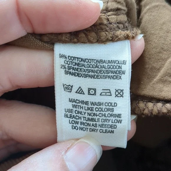 EUC Free People Corduroy Low Rise Skinny Jeans Size 28 Brown Soft Fabric - Picture 11 of 11